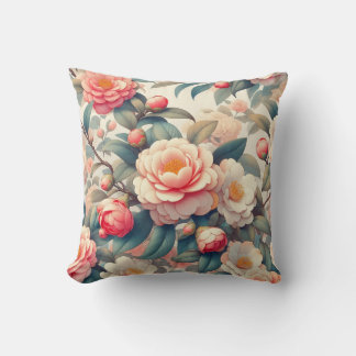 "Elegant Peony Pattern" Kissen