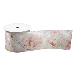Elegant Peony Ribbon Satinband