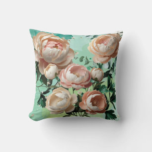 Elegant Peony Throw Kissenfloral Zuhause Décor Kissen