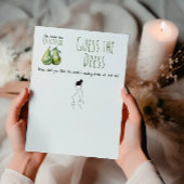 Elegant Perfect Pear Brautparty Game Zeichn Card