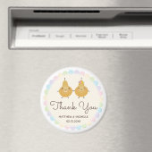 Elegant Perfect Pear Whimsical Wedding Vielen Dank Magnet (In Situ (Geschirrspüler))