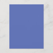 Elegant Periwinkle Koordinatendetails Begleitkarte (Rückseite)