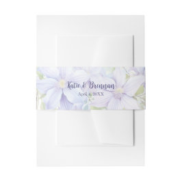 Elegant Periwinkle Wedding Einladungsbanderole