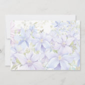 Elegant Periwinkle Wedding Vielen Dank Dankeskarte (Rückseite)