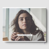 Elegant Personal 3 Foto Bat Mitzvah Gästebuch (Rückseite)