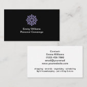 Elegant Personal Concierge Visitenkarte (Vorne/Hinten)