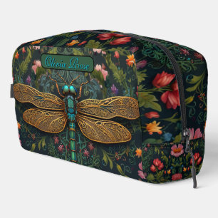 Elegant Personalisieren Sie Vintage Libelle Boho C Waschbeutel