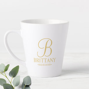 Elegant Personalisiert Bridesmaid Milchtasse
