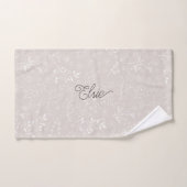 Elegant Personalisiert floral Badhandtuch Set (Handtuch)