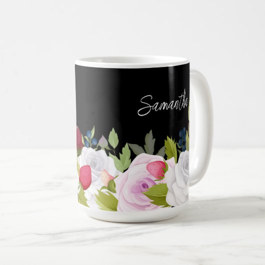 Elegant Personalisiert Kaffeetasse (VorderseiteRechts)
