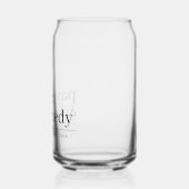 Elegant Personalisiert mit Name Hochzeit Empfang Dosenglas (Links)