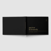 Elegant Personalisiert mit Name Hochzeit Empfang Gästebuch (Voll)