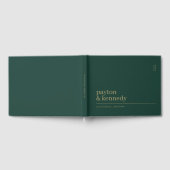 Elegant Personalisiert mit Name Hochzeit Empfang Gästebuch (Voll)