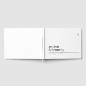 Elegant Personalisiert mit Name Hochzeit Empfang Gästebuch (Voll)