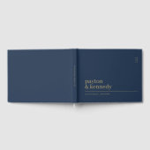 Elegant Personalisiert mit Name Hochzeit Empfang Gästebuch (Voll)