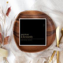 Elegant Personalisiert mit Name Hochzeit Empfang