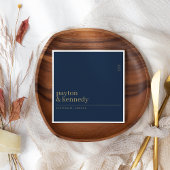 Elegant Personalisiert mit Name Hochzeit Empfang Serviette