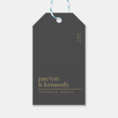 Elegant Personalisiert mit Name Wedding Vielen Dan Geschenkanhänger (Vorderseite)