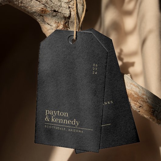 Elegant Personalisiert mit Name Wedding Vielen Dan Geschenkanhänger