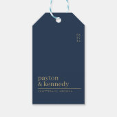 Elegant Personalisiert mit Name Wedding Vielen Dan Geschenkanhänger (Vorderseite)