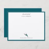 Elegant personalisiert mitteilungskarte (Vorne/Hinten)