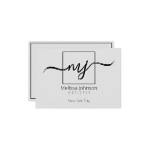 Elegant personalisiert mitteilungskarte