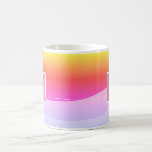 Elegant Personalisiert Monogram Initial Kaffeetasse (Mittel)