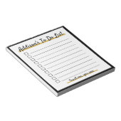 Elegant Personalisiert To do list Notepad Notizblock (angewinkelt)