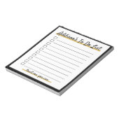 Elegant Personalisiert To do list Notepad Notizblock (Rotiert)