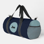 Elegant, personalisiert und blau duffle bag (Rechte Ecke)