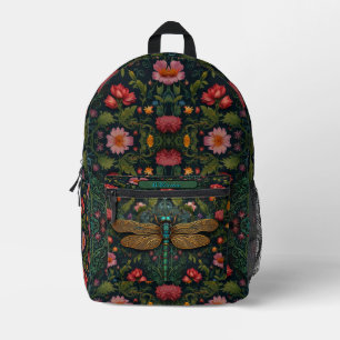 Elegant Personalisiert Vintage Libelle Boho Chic Bedruckter Rucksack
