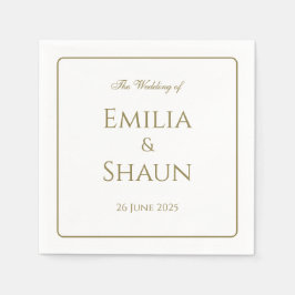 Elegant Personalisiert Wedding Napkins Serviette