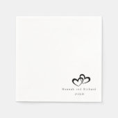 Elegant Personalisiert Wedding Napkins Serviette (Vorderseite)