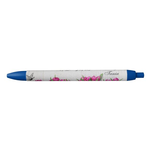 Élégant personalisierter Stift, schwarz Kugelschreiber (Vorderseite)