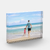 Elegant Personalized Acrylic Photo Plaque Fotoblock (Links)