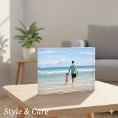 Elegant Personalized Acrylic Photo Plaque Fotoblock