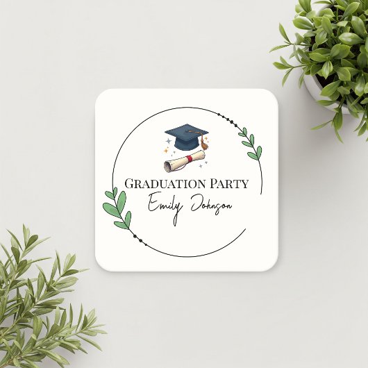 Elegant Personalized Cardboard Coasters Rechteckiger Pappuntersetzer