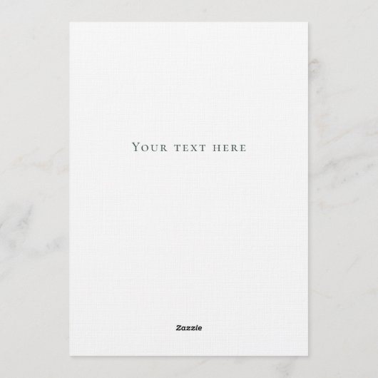 Elegant Personalized Christmas Bow Card Einladung (Rückseite)