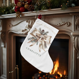 Elegant Personalized Christmas Stocking Großer Weihnachtsstrumpf