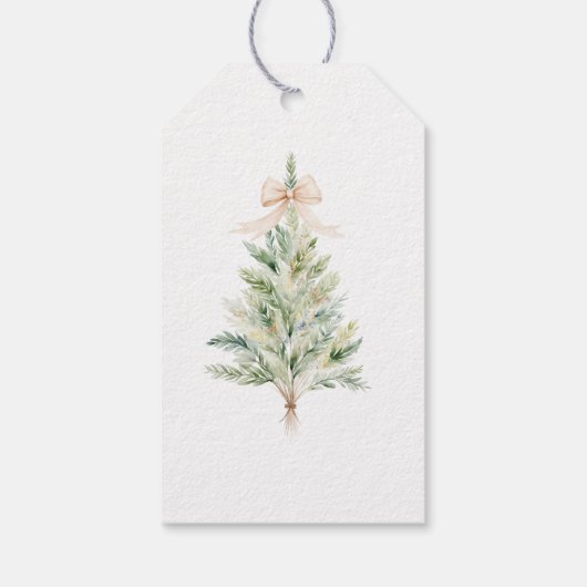 Elegant Personalized Christmas Tree Geschenkanhänger (Rückseite)
