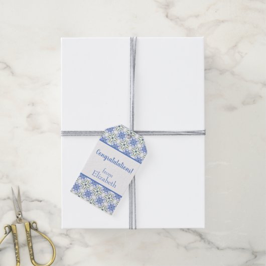 Elegant Personalized Gift Tag Geschenkanhänger (Mit Garn)