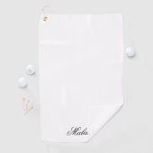 Elegant Personalized Golf Towel with Custom Name Golfhandtuch (Insitu)