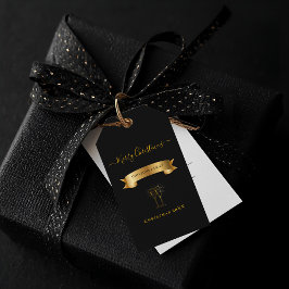 Elegant Personalized Merry Christmas Gift Tags Geschenkanhänger