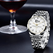 Elegant Personalized Monogram  Armbanduhr