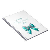 Elegant Personalized Name Notebook with Bow Notizblock (Rechte Seite)