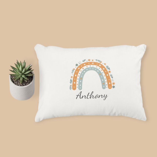 Elegant Personalized Rainbow Pillowcase  Dekokissen (Von Creator hochgeladen)