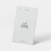 Elegant, Personalized Table Numbers Sockelschild (Vorderseite)