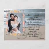 Elegant Personalized Wedding Invitation - Custom P Postkarte (Rückseite)
