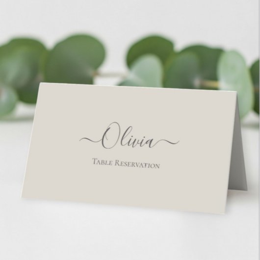 Elegant Personalized Wedding Place Card – Simple Platzkarte