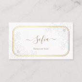 Elegant personalized wedding placeholder. Custom Platzkarte (Vorderseite)
